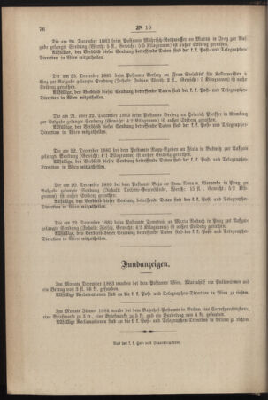 Post- und Telegraphen-Verordnungsblatt für das Verwaltungsgebiet des K.-K. Handelsministeriums 18840226 Seite: 8