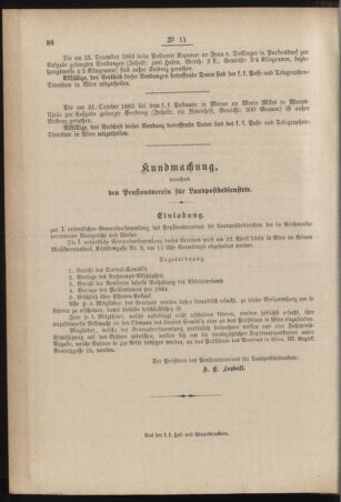 Post- und Telegraphen-Verordnungsblatt für das Verwaltungsgebiet des K.-K. Handelsministeriums 18840306 Seite: 10