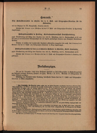 Post- und Telegraphen-Verordnungsblatt für das Verwaltungsgebiet des K.-K. Handelsministeriums 18840308 Seite: 7