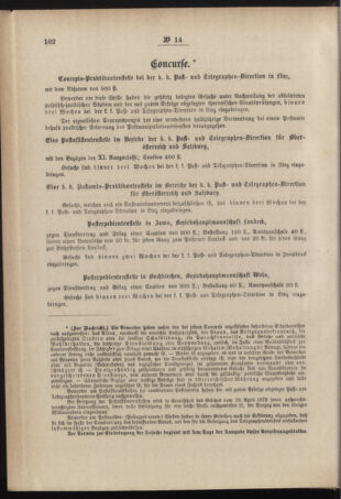 Post- und Telegraphen-Verordnungsblatt für das Verwaltungsgebiet des K.-K. Handelsministeriums 18840316 Seite: 4