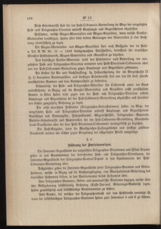 Post- und Telegraphen-Verordnungsblatt für das Verwaltungsgebiet des K.-K. Handelsministeriums 18840322 Seite: 4