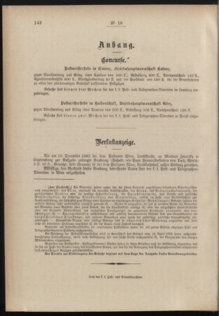 Post- und Telegraphen-Verordnungsblatt für das Verwaltungsgebiet des K.-K. Handelsministeriums 18840412 Seite: 4