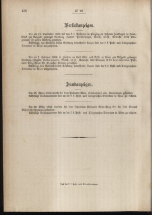 Post- und Telegraphen-Verordnungsblatt für das Verwaltungsgebiet des K.-K. Handelsministeriums 18840423 Seite: 4