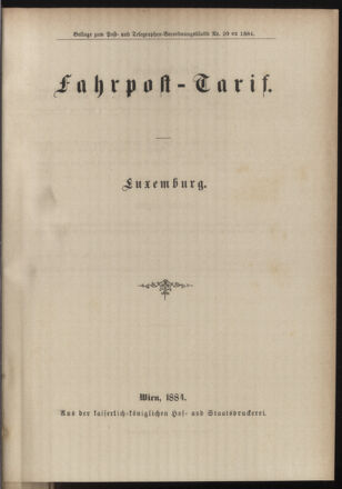 Post- und Telegraphen-Verordnungsblatt für das Verwaltungsgebiet des K.-K. Handelsministeriums 18840423 Seite: 5