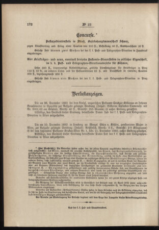 Post- und Telegraphen-Verordnungsblatt für das Verwaltungsgebiet des K.-K. Handelsministeriums 18840503 Seite: 6