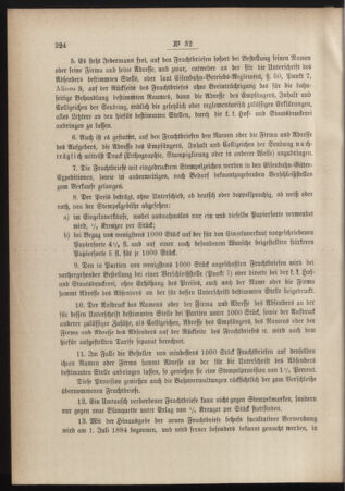 Post- und Telegraphen-Verordnungsblatt für das Verwaltungsgebiet des K.-K. Handelsministeriums 18840609 Seite: 2