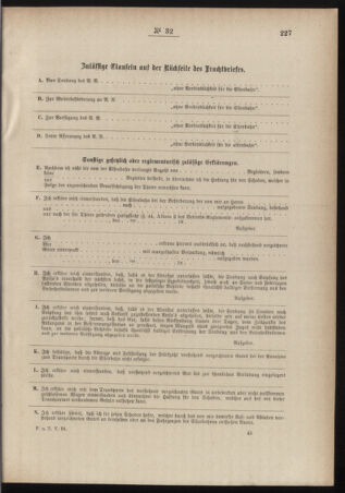 Post- und Telegraphen-Verordnungsblatt für das Verwaltungsgebiet des K.-K. Handelsministeriums 18840609 Seite: 5