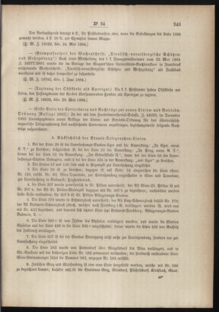 Post- und Telegraphen-Verordnungsblatt für das Verwaltungsgebiet des K.-K. Handelsministeriums 18840618 Seite: 11