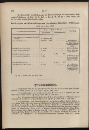 Post- und Telegraphen-Verordnungsblatt für das Verwaltungsgebiet des K.-K. Handelsministeriums 18840630 Seite: 6