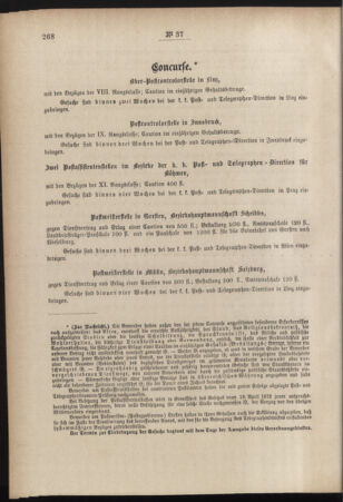 Post- und Telegraphen-Verordnungsblatt für das Verwaltungsgebiet des K.-K. Handelsministeriums 18840630 Seite: 8