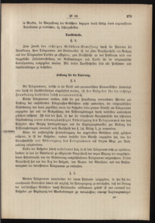 Post- und Telegraphen-Verordnungsblatt für das Verwaltungsgebiet des K.-K. Handelsministeriums 18840702 Seite: 3