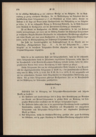 Post- und Telegraphen-Verordnungsblatt für das Verwaltungsgebiet des K.-K. Handelsministeriums 18840702 Seite: 8