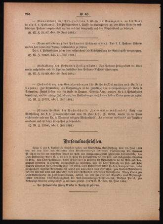 Post- und Telegraphen-Verordnungsblatt für das Verwaltungsgebiet des K.-K. Handelsministeriums 18840710 Seite: 6