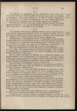 Post- und Telegraphen-Verordnungsblatt für das Verwaltungsgebiet des K.-K. Handelsministeriums 18840714 Seite: 21