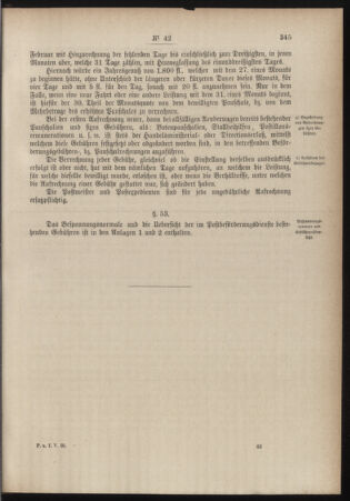 Post- und Telegraphen-Verordnungsblatt für das Verwaltungsgebiet des K.-K. Handelsministeriums 18840714 Seite: 41