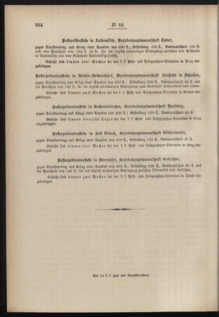 Post- und Telegraphen-Verordnungsblatt für das Verwaltungsgebiet des K.-K. Handelsministeriums 18840814 Seite: 4