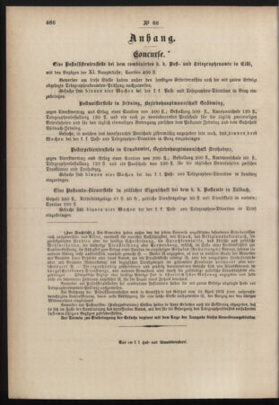 Post- und Telegraphen-Verordnungsblatt für das Verwaltungsgebiet des K.-K. Handelsministeriums 18840926 Seite: 4