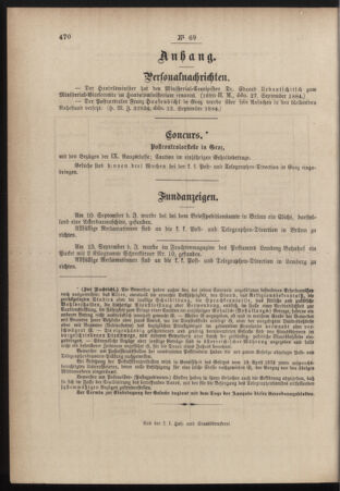 Post- und Telegraphen-Verordnungsblatt für das Verwaltungsgebiet des K.-K. Handelsministeriums 18840929 Seite: 4