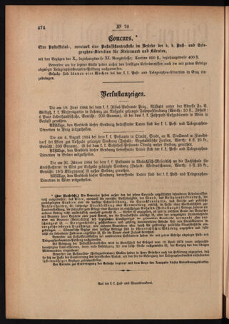 Post- und Telegraphen-Verordnungsblatt für das Verwaltungsgebiet des K.-K. Handelsministeriums 18840930 Seite: 4