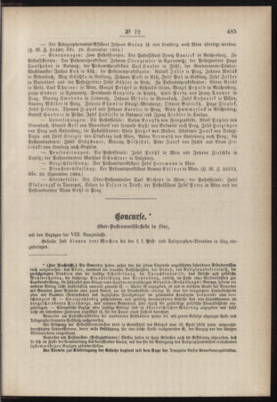 Post- und Telegraphen-Verordnungsblatt für das Verwaltungsgebiet des K.-K. Handelsministeriums 18841004 Seite: 7