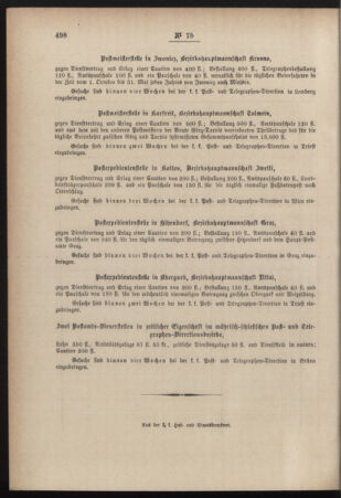 Post- und Telegraphen-Verordnungsblatt für das Verwaltungsgebiet des K.-K. Handelsministeriums 18841022 Seite: 8