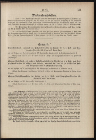 Post- und Telegraphen-Verordnungsblatt für das Verwaltungsgebiet des K.-K. Handelsministeriums 18841108 Seite: 7