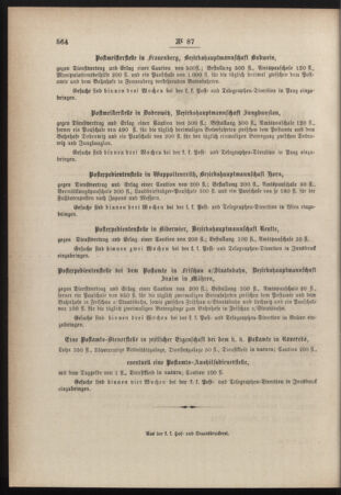 Post- und Telegraphen-Verordnungsblatt für das Verwaltungsgebiet des K.-K. Handelsministeriums 18841204 Seite: 4