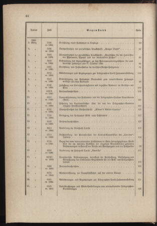 Post- und Telegraphen-Verordnungsblatt für das Verwaltungsgebiet des K.-K. Handelsministeriums 1884bl03 Seite: 6