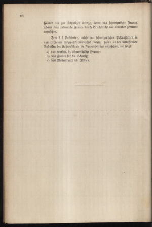 Post- und Telegraphen-Verordnungsblatt für das Verwaltungsgebiet des K.-K. Handelsministeriums 18850126 Seite: 6