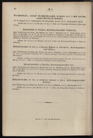 Post- und Telegraphen-Verordnungsblatt für das Verwaltungsgebiet des K.-K. Handelsministeriums 18850209 Seite: 4