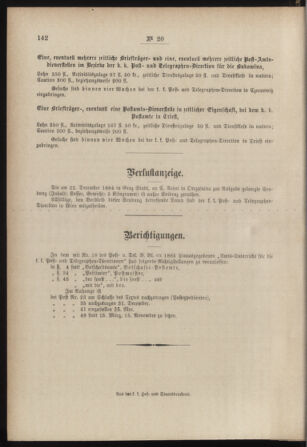 Post- und Telegraphen-Verordnungsblatt für das Verwaltungsgebiet des K.-K. Handelsministeriums 18850323 Seite: 4