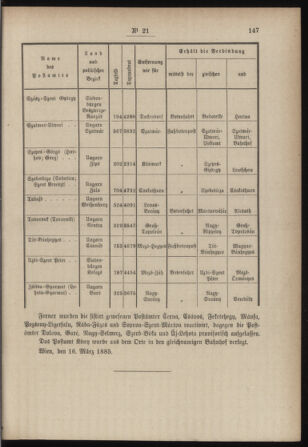 Post- und Telegraphen-Verordnungsblatt für das Verwaltungsgebiet des K.-K. Handelsministeriums 18850328 Seite: 5