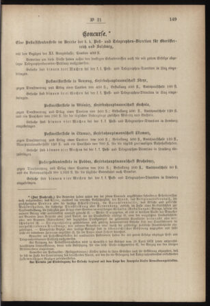 Post- und Telegraphen-Verordnungsblatt für das Verwaltungsgebiet des K.-K. Handelsministeriums 18850328 Seite: 7