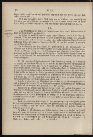 Post- und Telegraphen-Verordnungsblatt für das Verwaltungsgebiet des K.-K. Handelsministeriums 18850330 Seite: 8