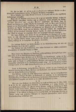 Post- und Telegraphen-Verordnungsblatt für das Verwaltungsgebiet des K.-K. Handelsministeriums 18850330 Seite: 9