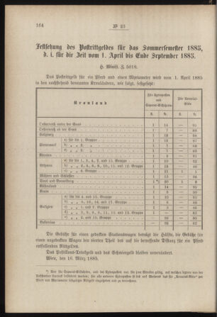 Post- und Telegraphen-Verordnungsblatt für das Verwaltungsgebiet des K.-K. Handelsministeriums 18850402 Seite: 2