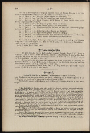 Post- und Telegraphen-Verordnungsblatt für das Verwaltungsgebiet des K.-K. Handelsministeriums 18850414 Seite: 10