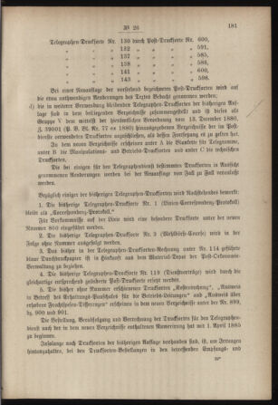 Post- und Telegraphen-Verordnungsblatt für das Verwaltungsgebiet des K.-K. Handelsministeriums 18850414 Seite: 3