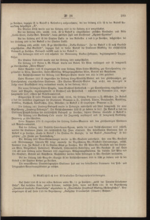 Post- und Telegraphen-Verordnungsblatt für das Verwaltungsgebiet des K.-K. Handelsministeriums 18850414 Seite: 7