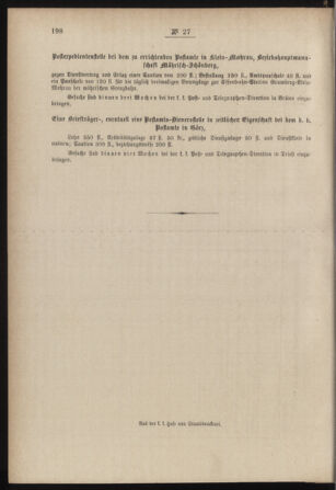 Post- und Telegraphen-Verordnungsblatt für das Verwaltungsgebiet des K.-K. Handelsministeriums 18850417 Seite: 8