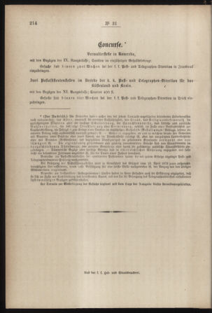 Post- und Telegraphen-Verordnungsblatt für das Verwaltungsgebiet des K.-K. Handelsministeriums 18850429 Seite: 4