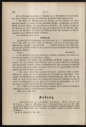 Post- und Telegraphen-Verordnungsblatt für das Verwaltungsgebiet des K.-K. Handelsministeriums 18850515 Seite: 2