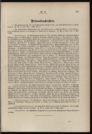 Post- und Telegraphen-Verordnungsblatt für das Verwaltungsgebiet des K.-K. Handelsministeriums 18850515 Seite: 3