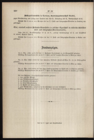 Post- und Telegraphen-Verordnungsblatt für das Verwaltungsgebiet des K.-K. Handelsministeriums 18850528 Seite: 4