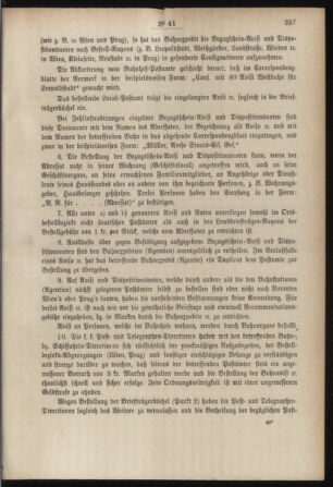 Post- und Telegraphen-Verordnungsblatt für das Verwaltungsgebiet des K.-K. Handelsministeriums 18850601 Seite: 3