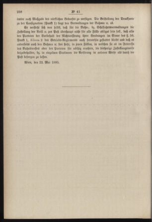 Post- und Telegraphen-Verordnungsblatt für das Verwaltungsgebiet des K.-K. Handelsministeriums 18850601 Seite: 4