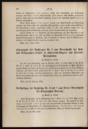 Post- und Telegraphen-Verordnungsblatt für das Verwaltungsgebiet des K.-K. Handelsministeriums 18850608 Seite: 2