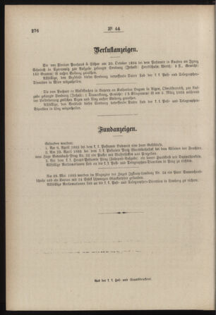 Post- und Telegraphen-Verordnungsblatt für das Verwaltungsgebiet des K.-K. Handelsministeriums 18850615 Seite: 4