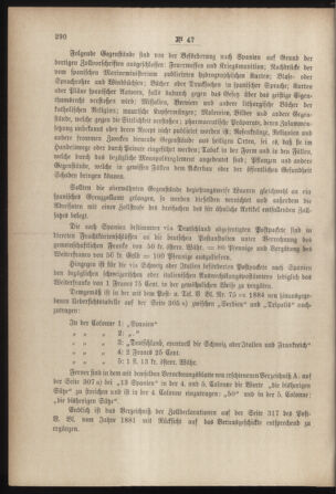 Post- und Telegraphen-Verordnungsblatt für das Verwaltungsgebiet des K.-K. Handelsministeriums 18850627 Seite: 2