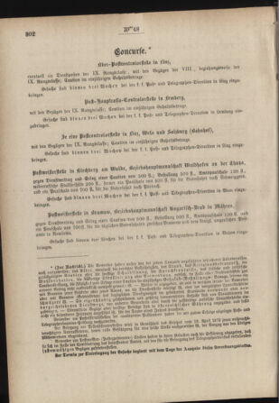 Post- und Telegraphen-Verordnungsblatt für das Verwaltungsgebiet des K.-K. Handelsministeriums 18850630 Seite: 6